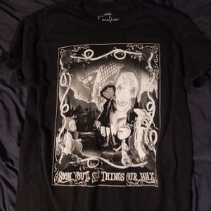 Hot Topic Black Coraline Graphic Tee